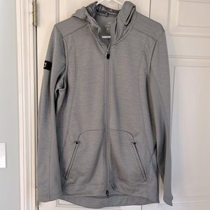 Nike dri-fit men’s sweatshirt, M. Front zip hoodie, w/lightweight fleece lining